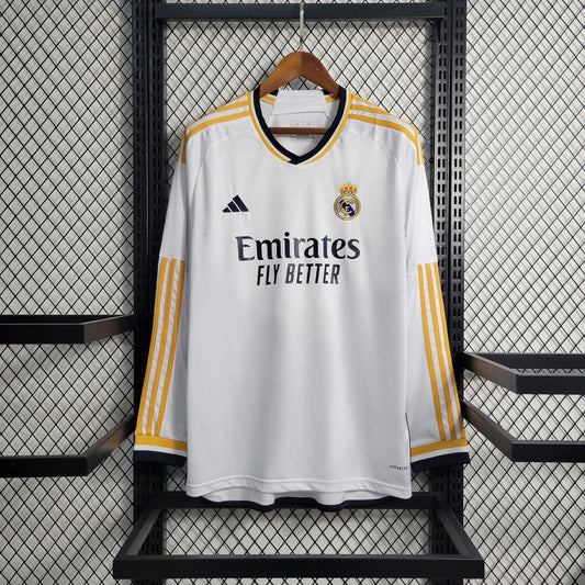 Camisa Manga Longa do Real Madrid Titular 2023/2024