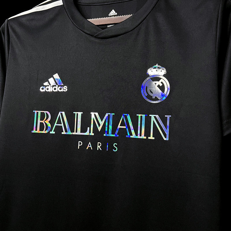 Camisa do Real Madrid x Balmain Refletiva Black 2023/2024