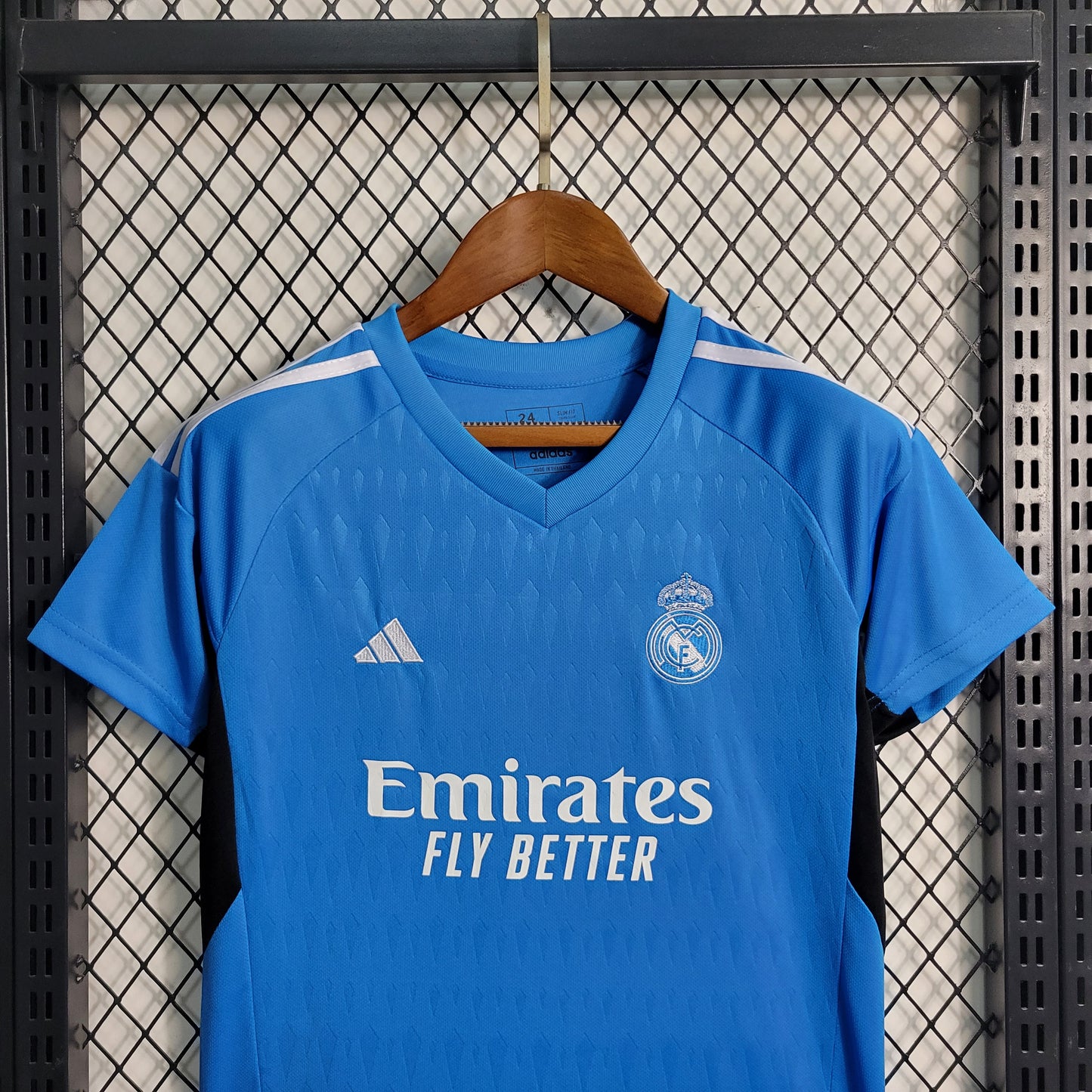 Kit Infantil do Real Madrid Goleiro Blue 2023/2024