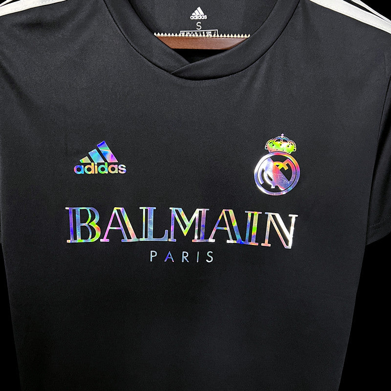 Camisa do Real Madrid x Balmain Refletiva Black 2023/2024