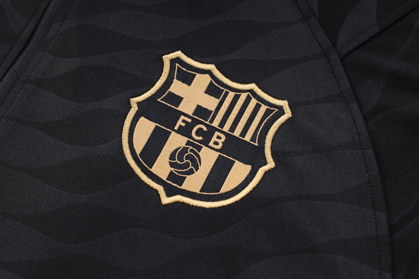 Kit Treino do Barcelona Black e Gold 2023/2024