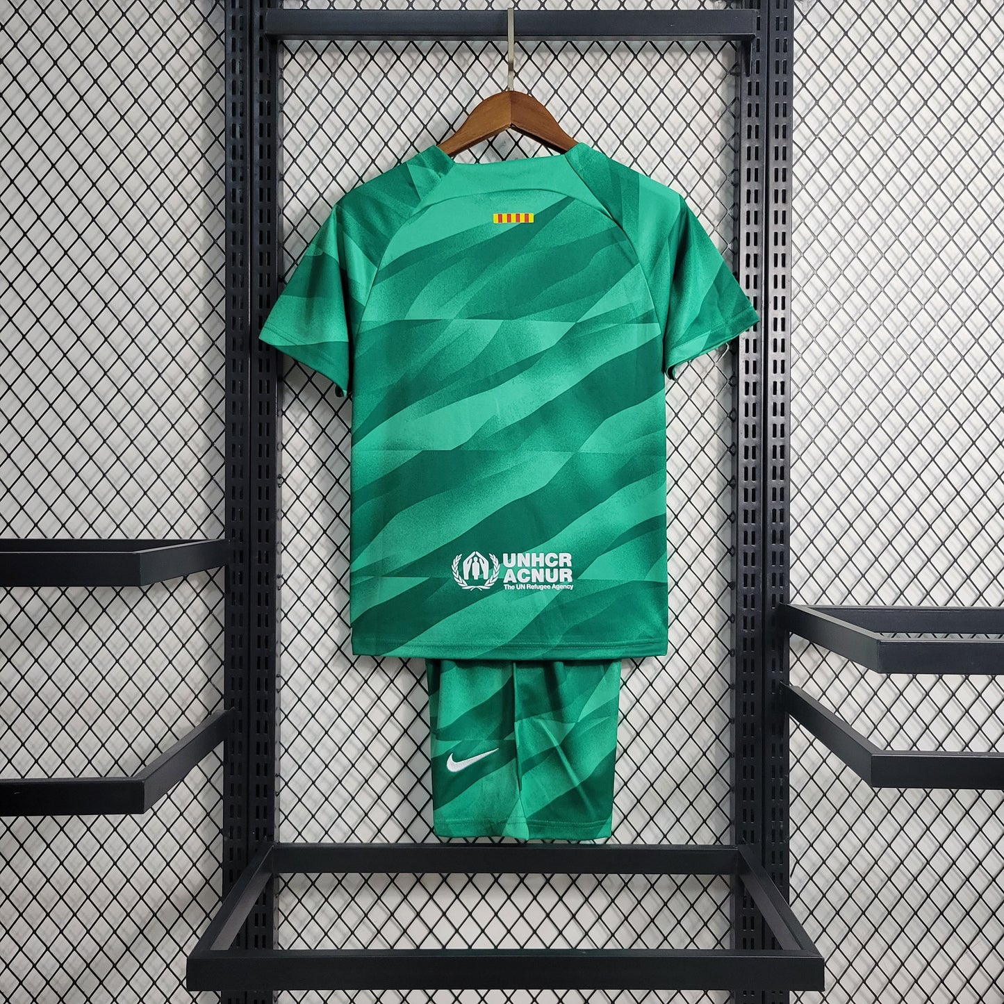 Kit Infantil do Barcelona Goleiro Green 2023/2024