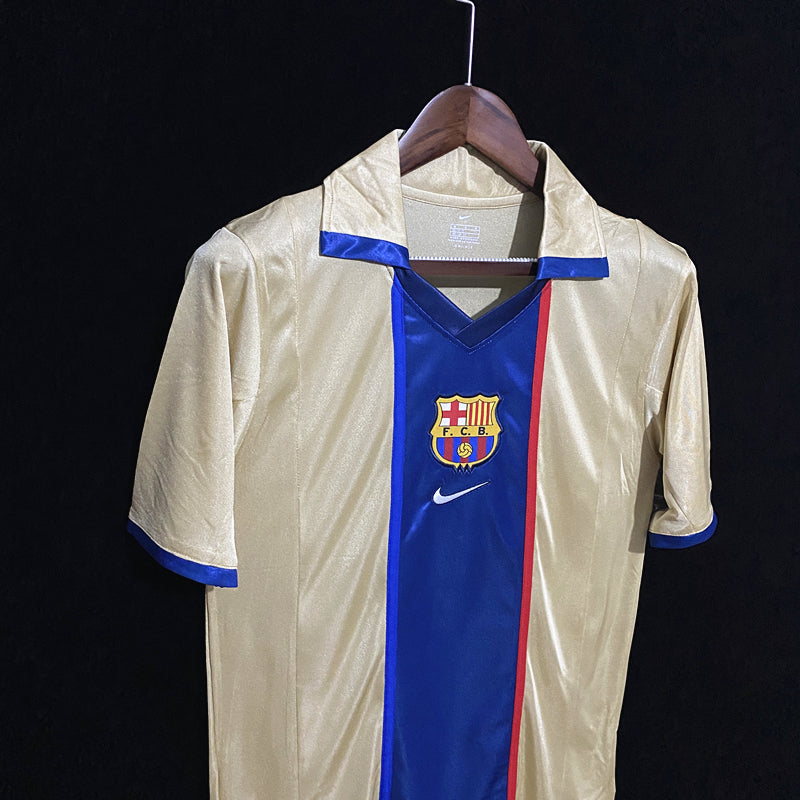 Camisa Retrô do Barcelona Reserva 2002