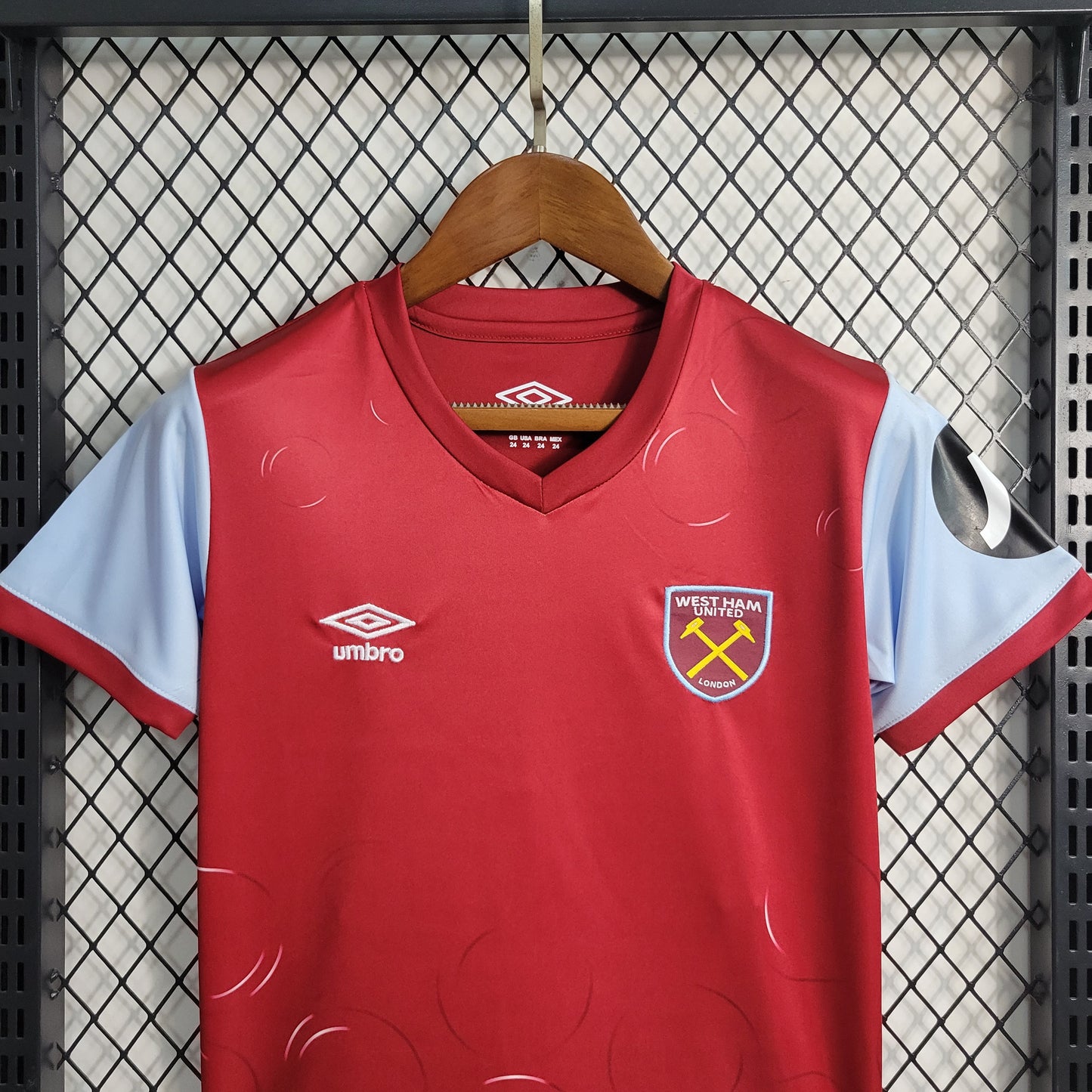 Kit Infantil do West Ham Titular 2023/2024