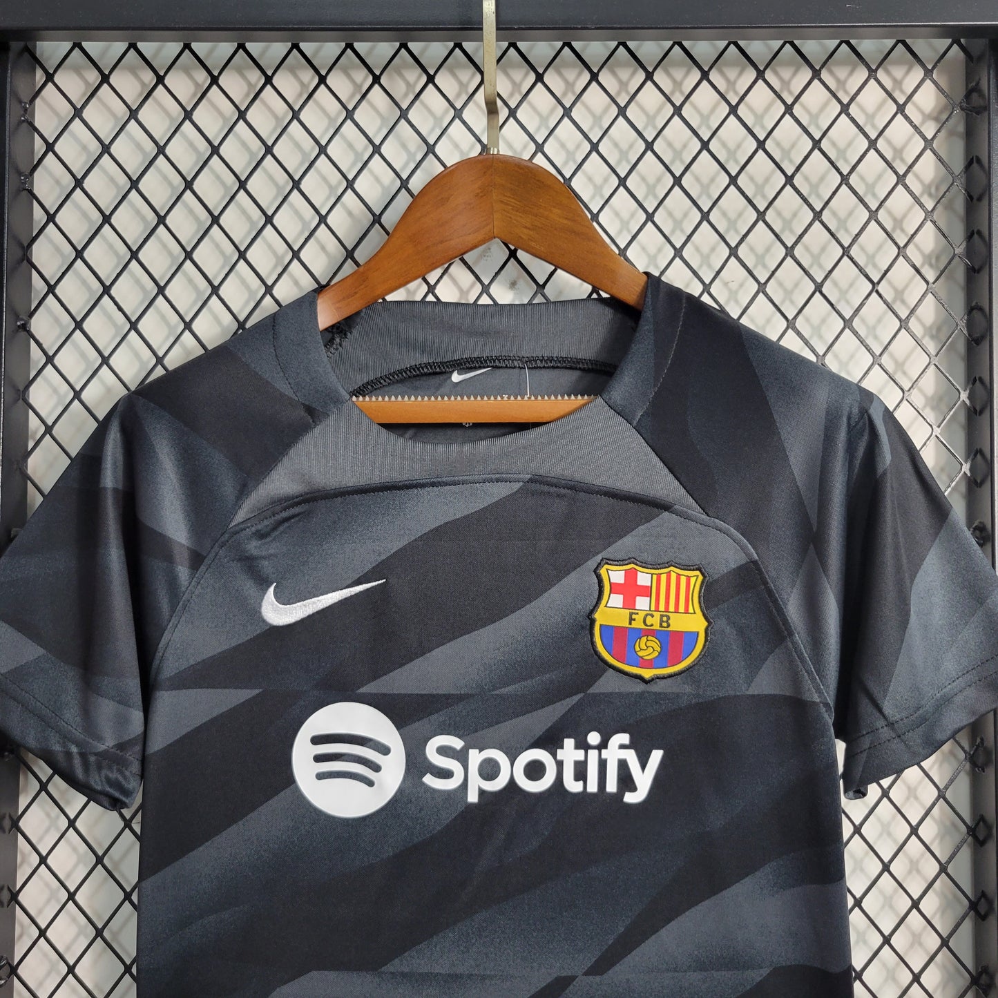 Kit Infantil do Barcelona Goleiro Black 2023/2024