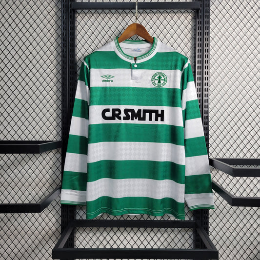 Camisa Retrô Manga Longa do Celtic Titular 1987/1988