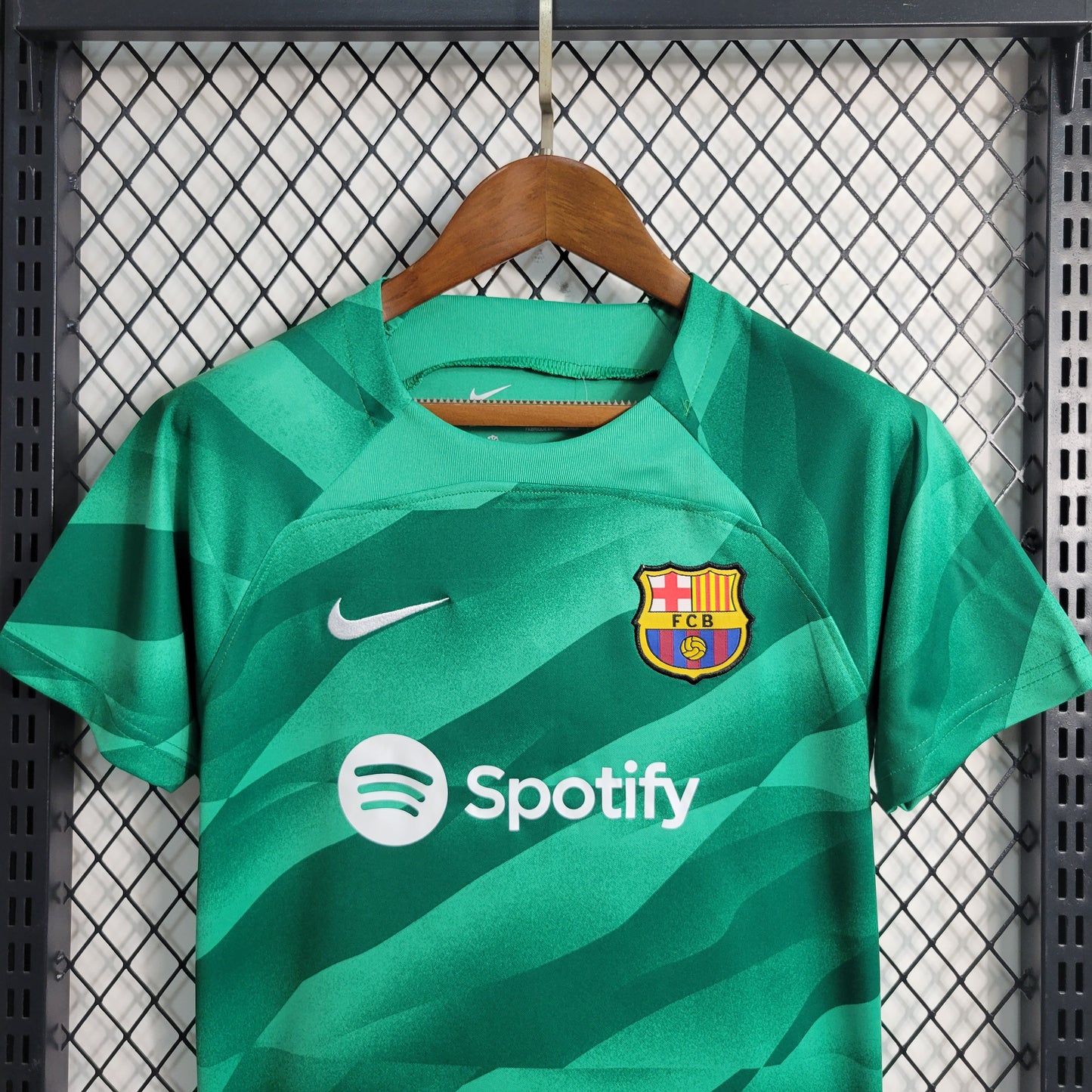 Kit Infantil do Barcelona Goleiro Green 2023/2024