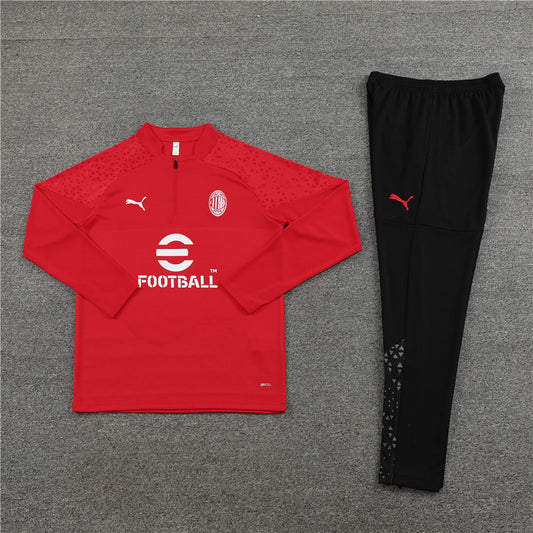 Kit Treino do AC Milan Red 2023/2024