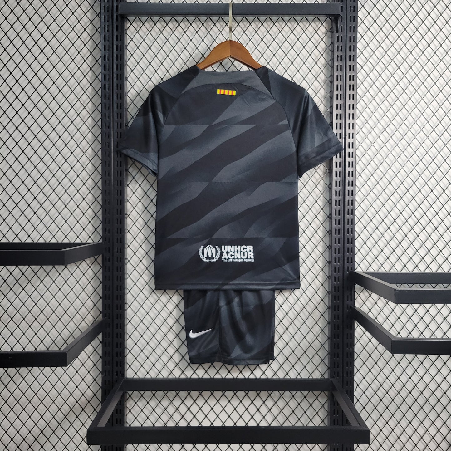 Kit Infantil do Barcelona Goleiro Black 2023/2024