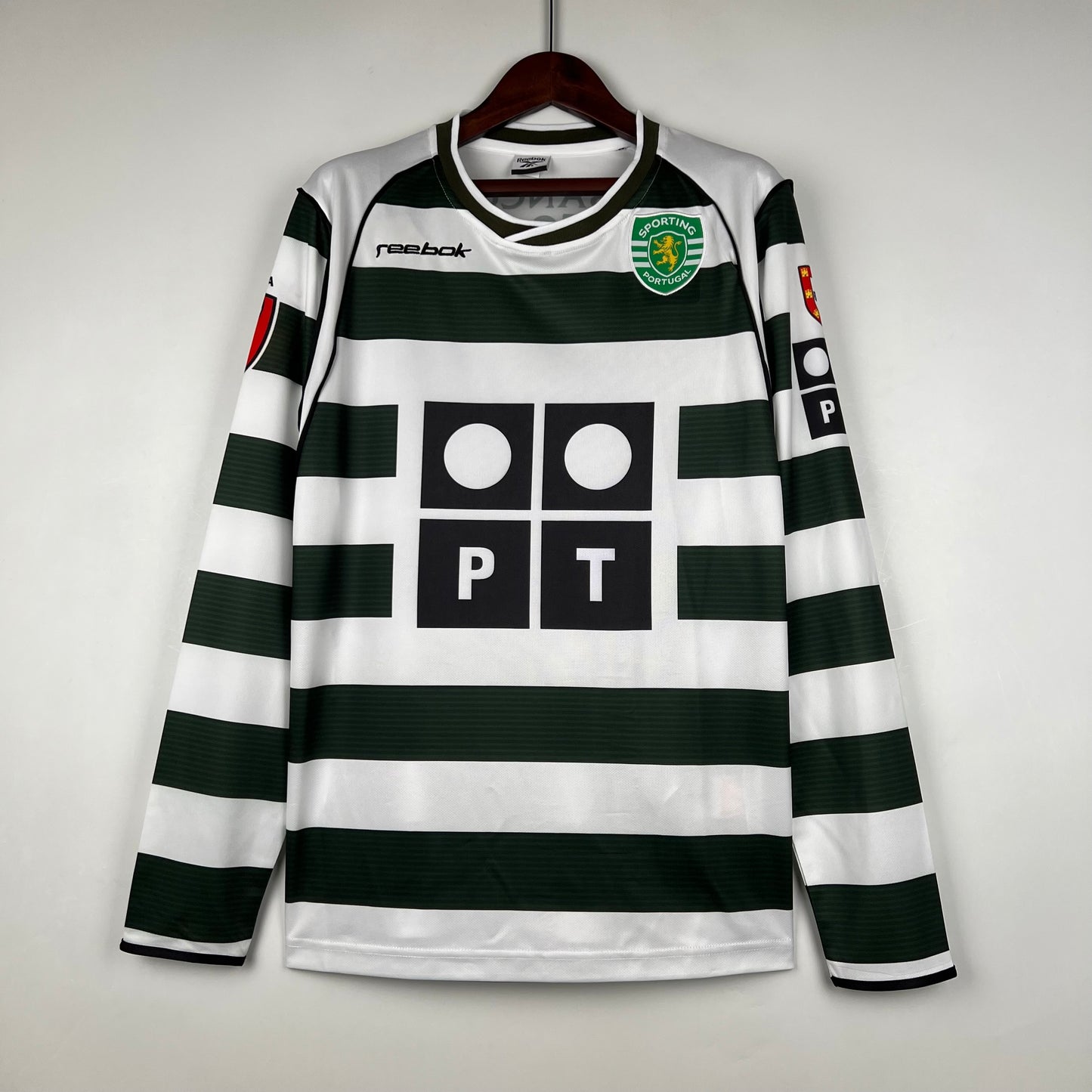 Camisa Manga Longa Retrô do Sporting CP Titular 2001/2003