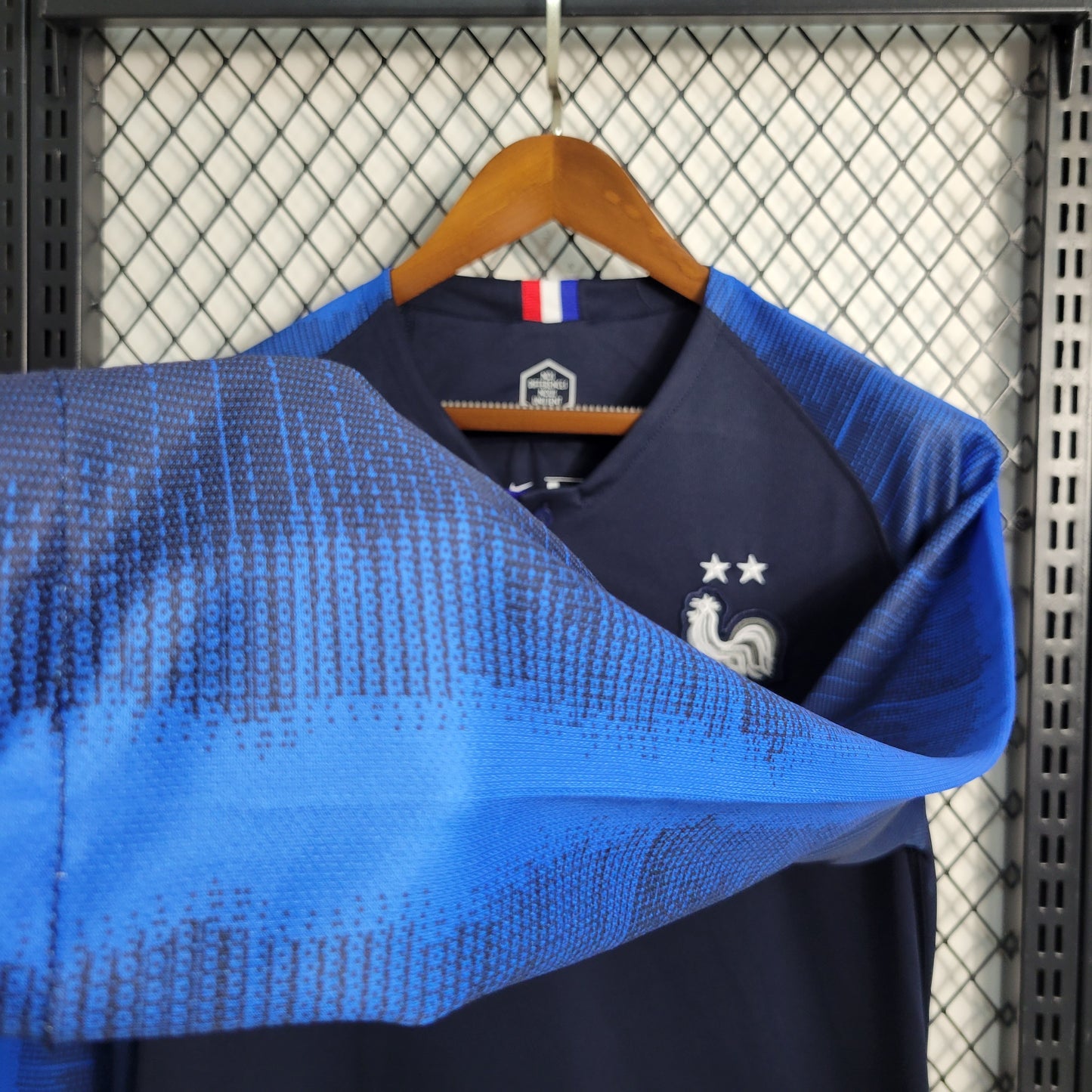 Camisa Retrô Manga Longa da França Titular 2018