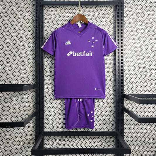 Kit Infantil do Cruzeiro de Treino Purple 2023/2024