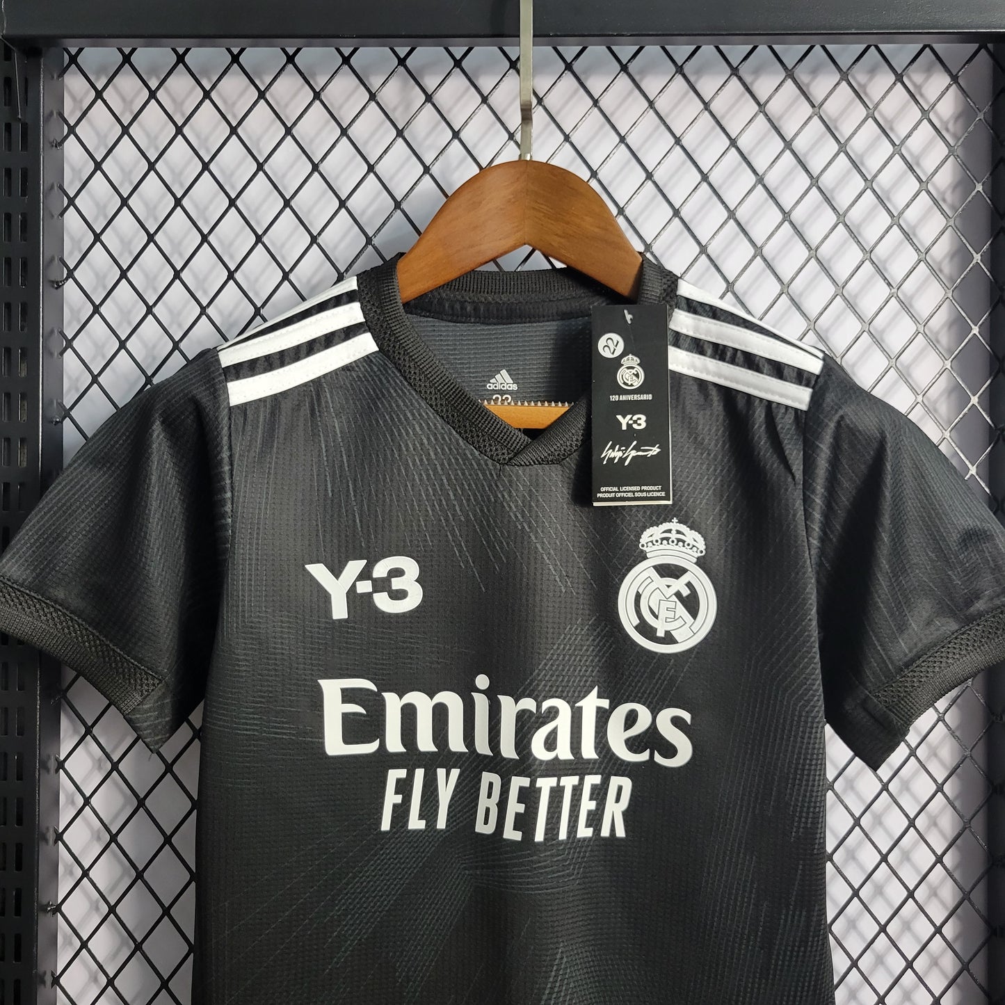 Kit Infantil do Real Madrid Y3 Black 2022/2023