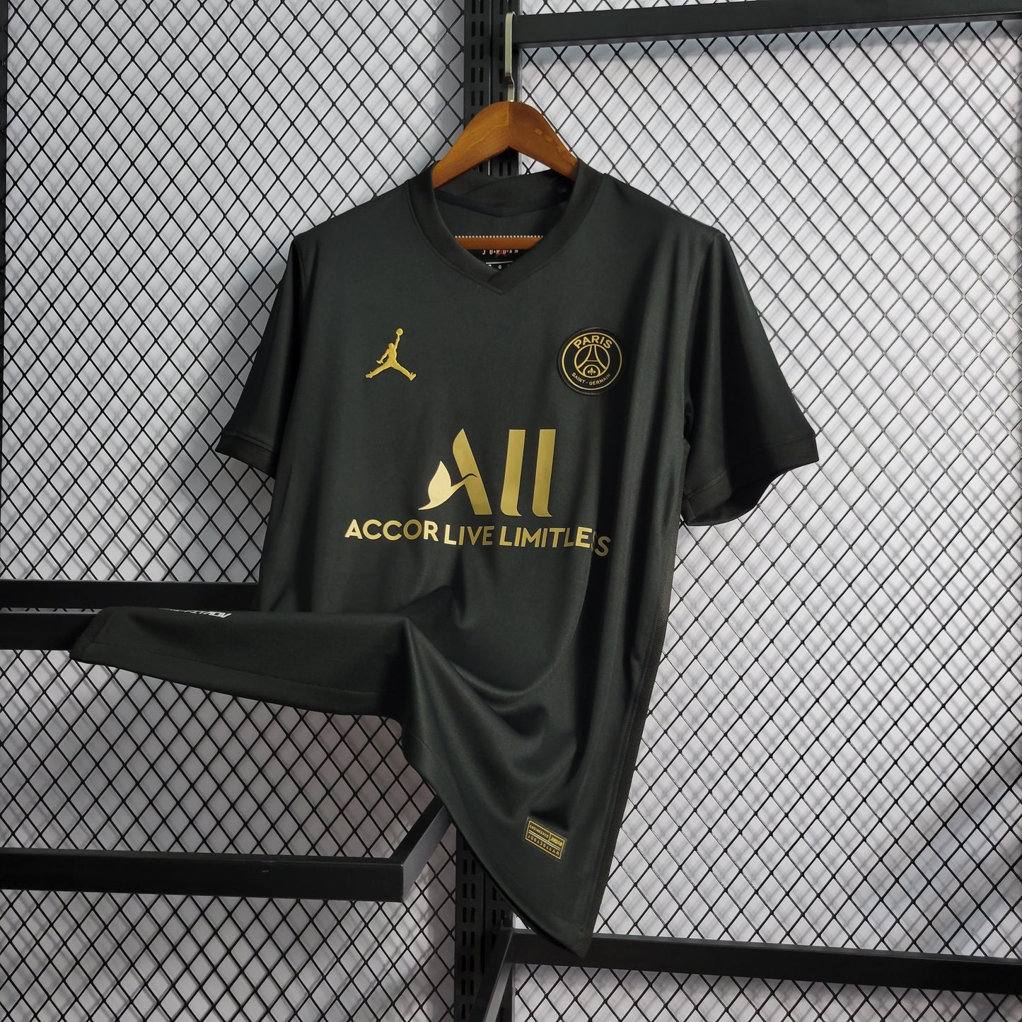 Camisa do PSG Treino Black x Gold 2022/2023