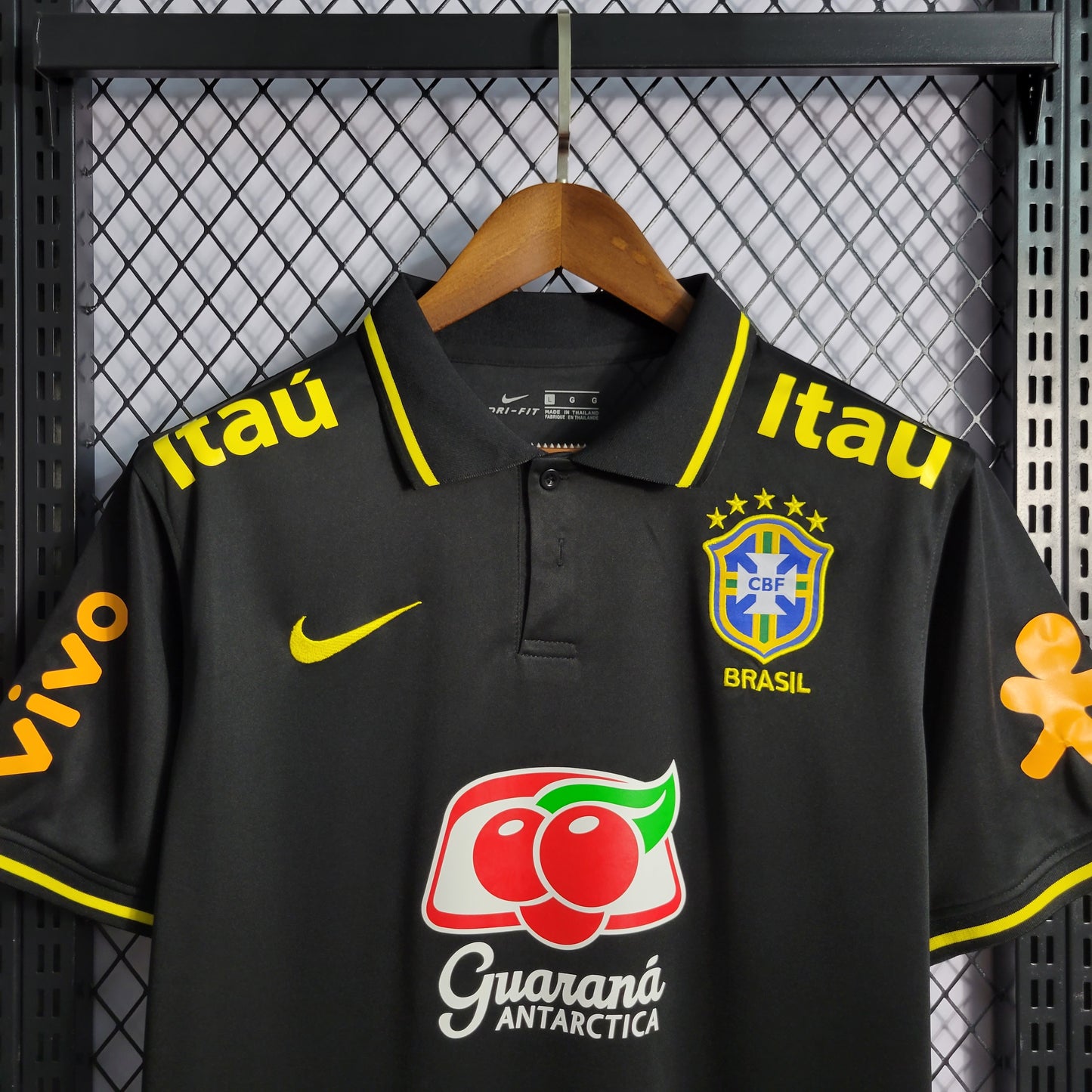 Camisa do Brasil Polo Black