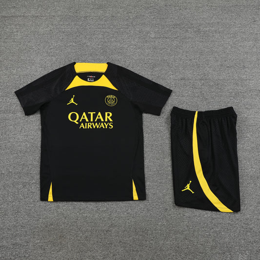 Kit Treino do PSG Black Yellow 2023/2024