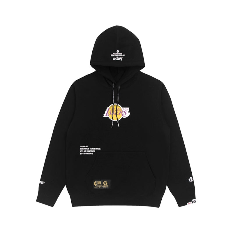 Moletom do L. A. Lakers AAPE MAN Black