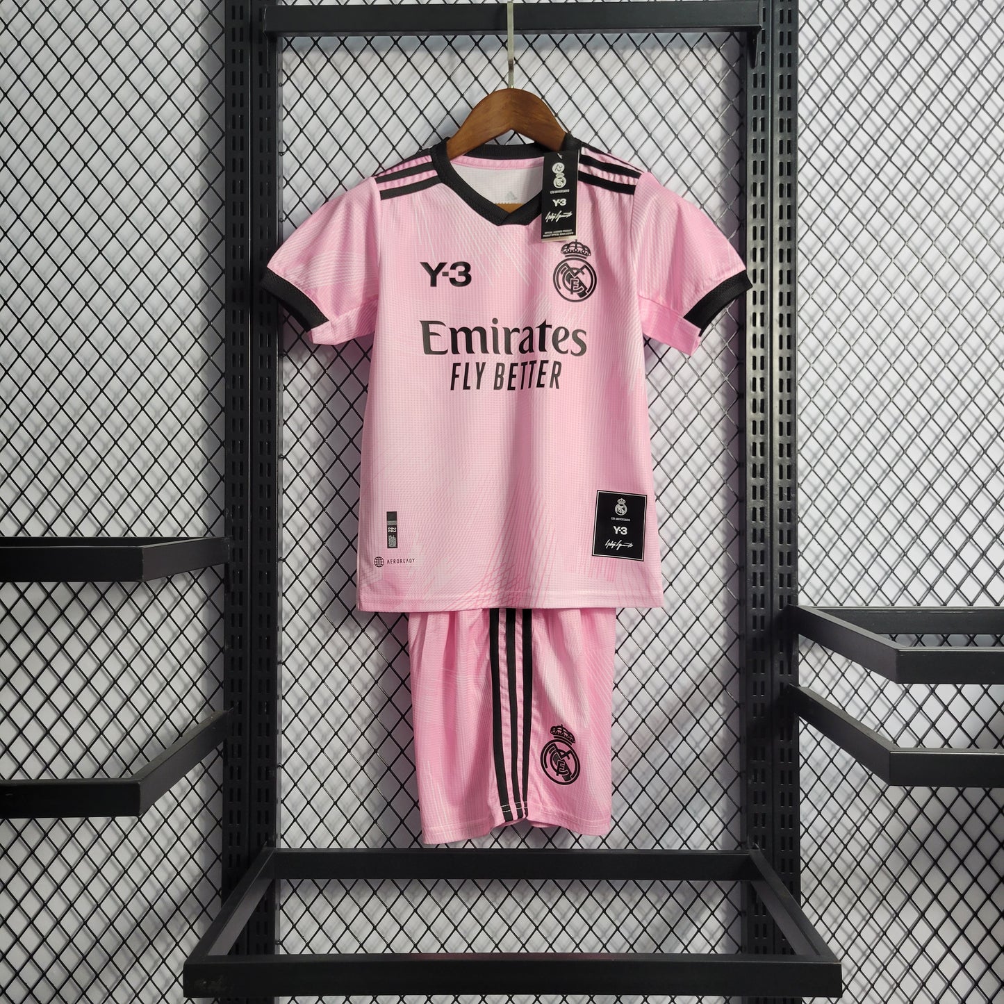 Kit Infantil do Real Madrid Y3 Pink 2022/2023