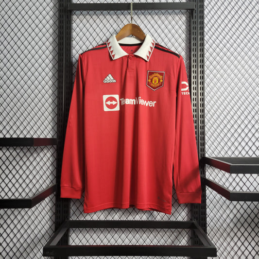 Camisa de Manga Longa do Manchester United Titular 2022/2023