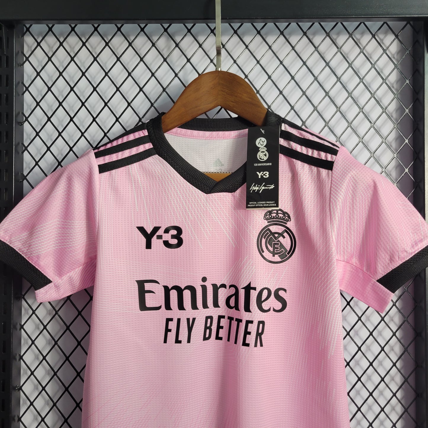 Kit Infantil do Real Madrid Y3 Pink 2022/2023