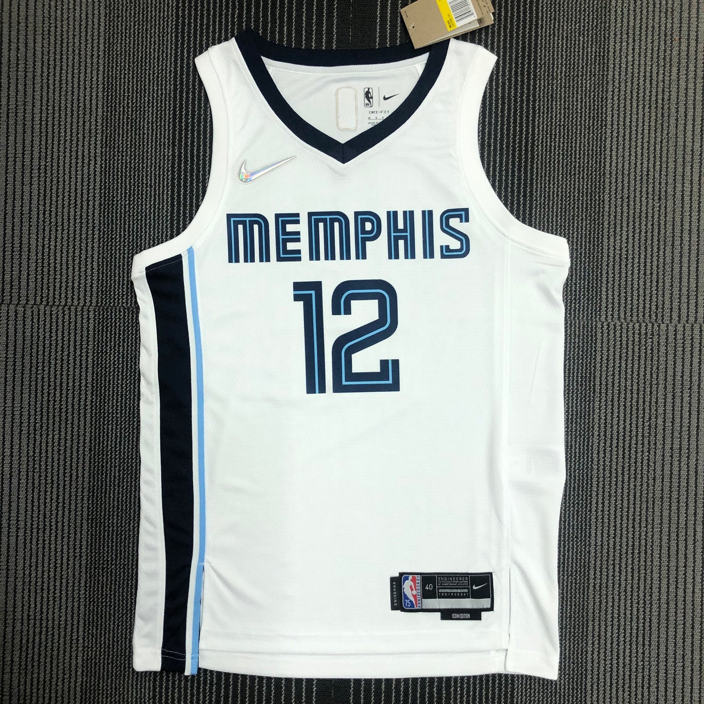 Camisa Grizzlies White ( JaMorant 12 )