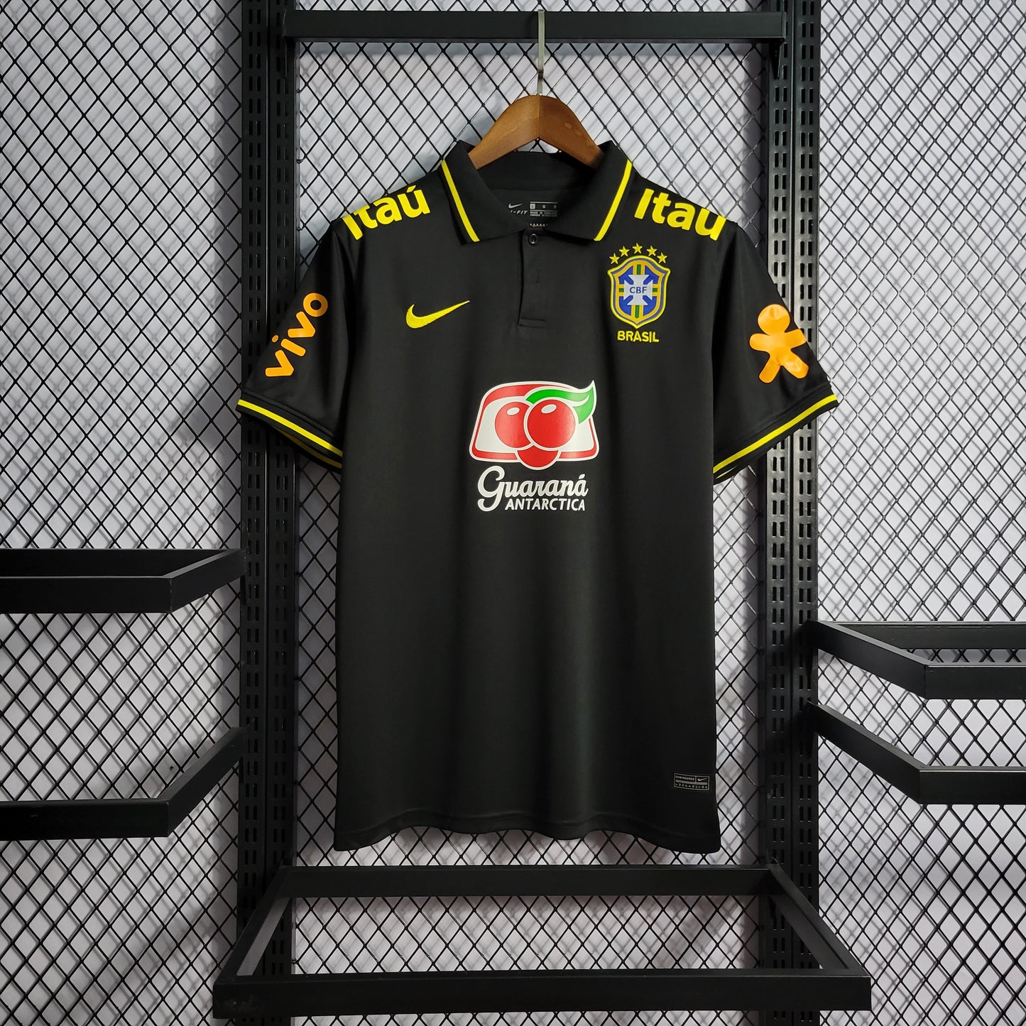 Camisa do Brasil Polo Black