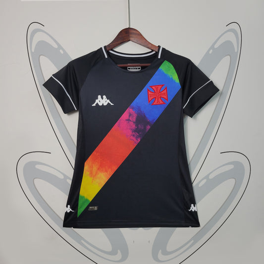 Camisa Feminina do Vasco LGBTQIA+ Black 2021/2022